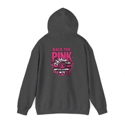 Back the Pink breast cancer Graphic Hooded Sweatshirt