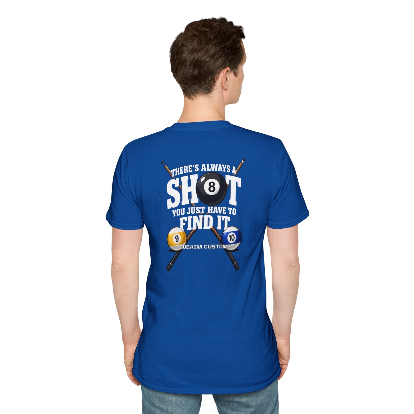 ‘Always A Shot' Billiards Cue & 8-Ball Graphic