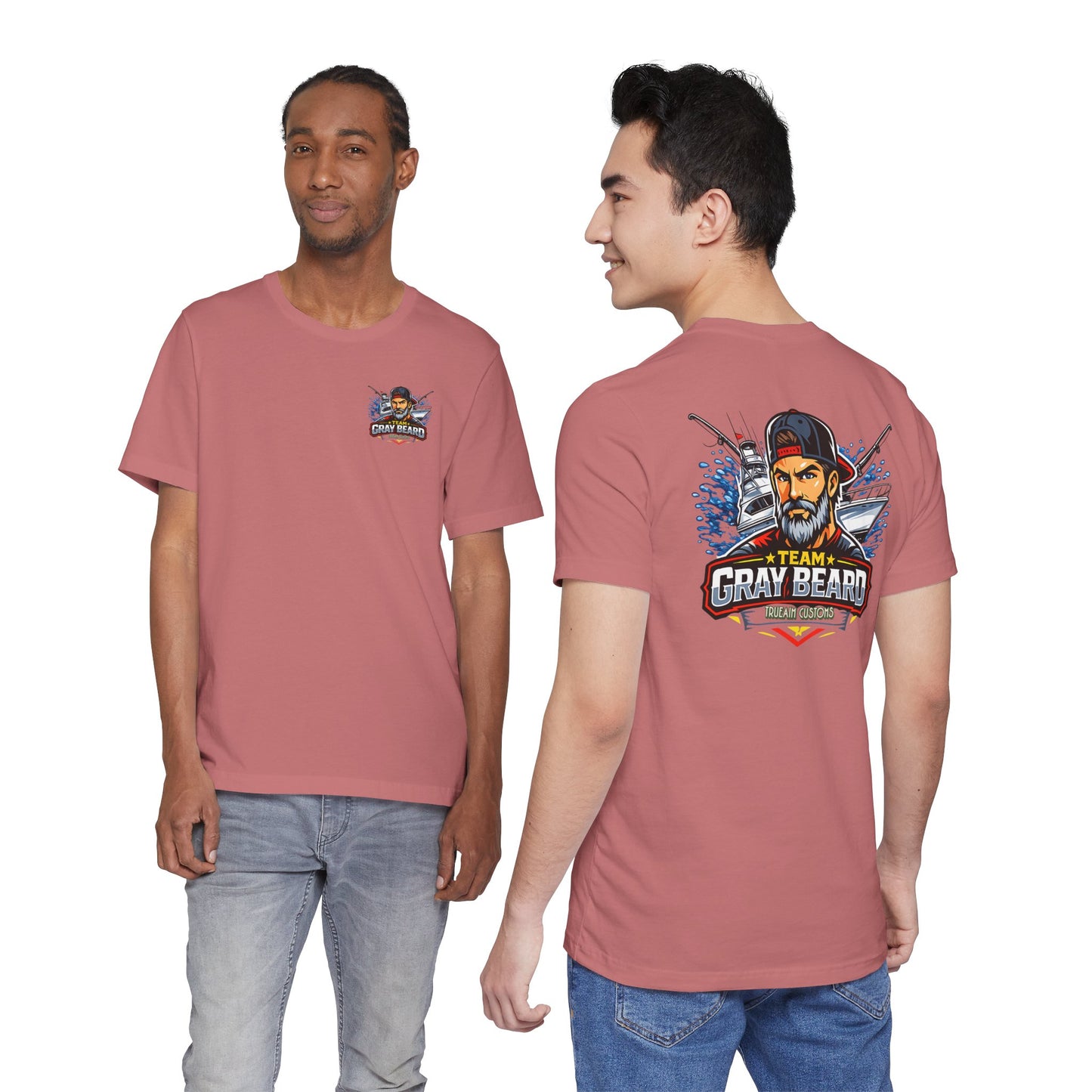 Gray Beard Fishing boat T-Shirt – "Team Gray Beard" Graphic Tee