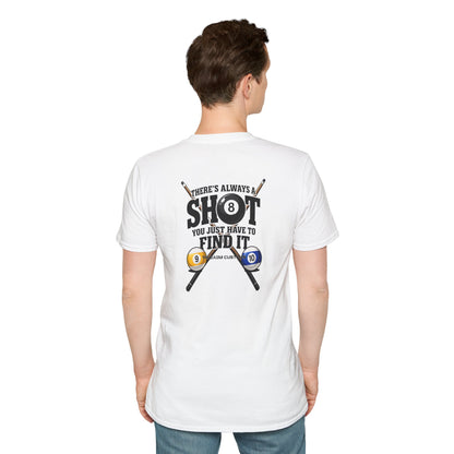 ‘Always A Shot' Billiards Cue & 8-Ball Graphic