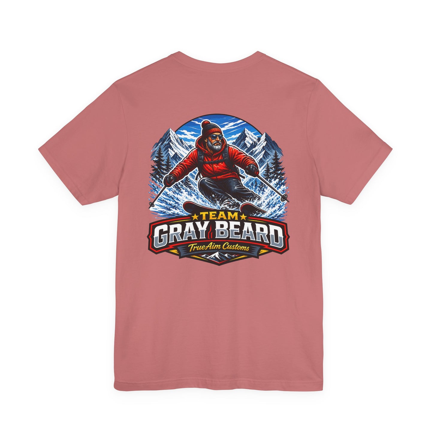 Gray Beard Ski Team T-Shirt — Vintage Mountain Skiing Graphic Tee
