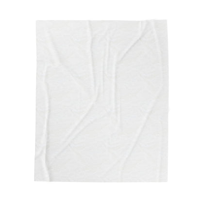 Wishin i was Fishin Velveteen Plush Blanket — Retro Camper Pattern Cozy Throw personalize for back to school