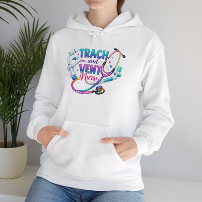 TRACH and VENT nurse Unisex Heavy Blend™ Hooded Sweatshirt