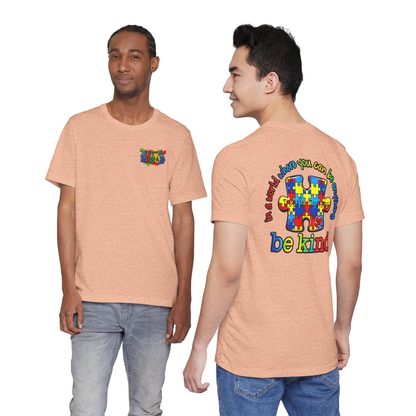 support squad, Be Kind Autism Puzzle T-Shirt