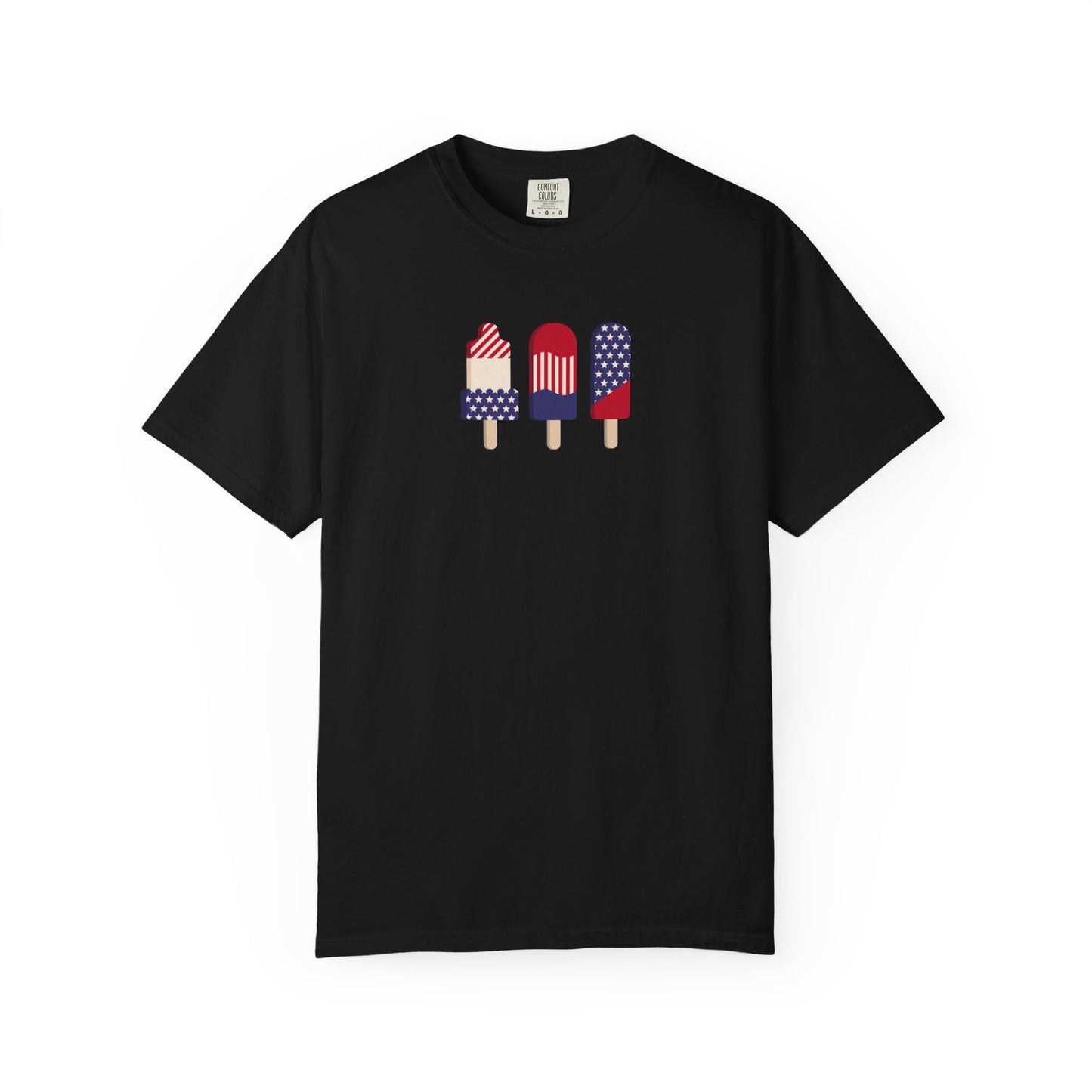 Patriotic Popsicle T-Shirt — USA Flag Ice Cream Graphic Tee