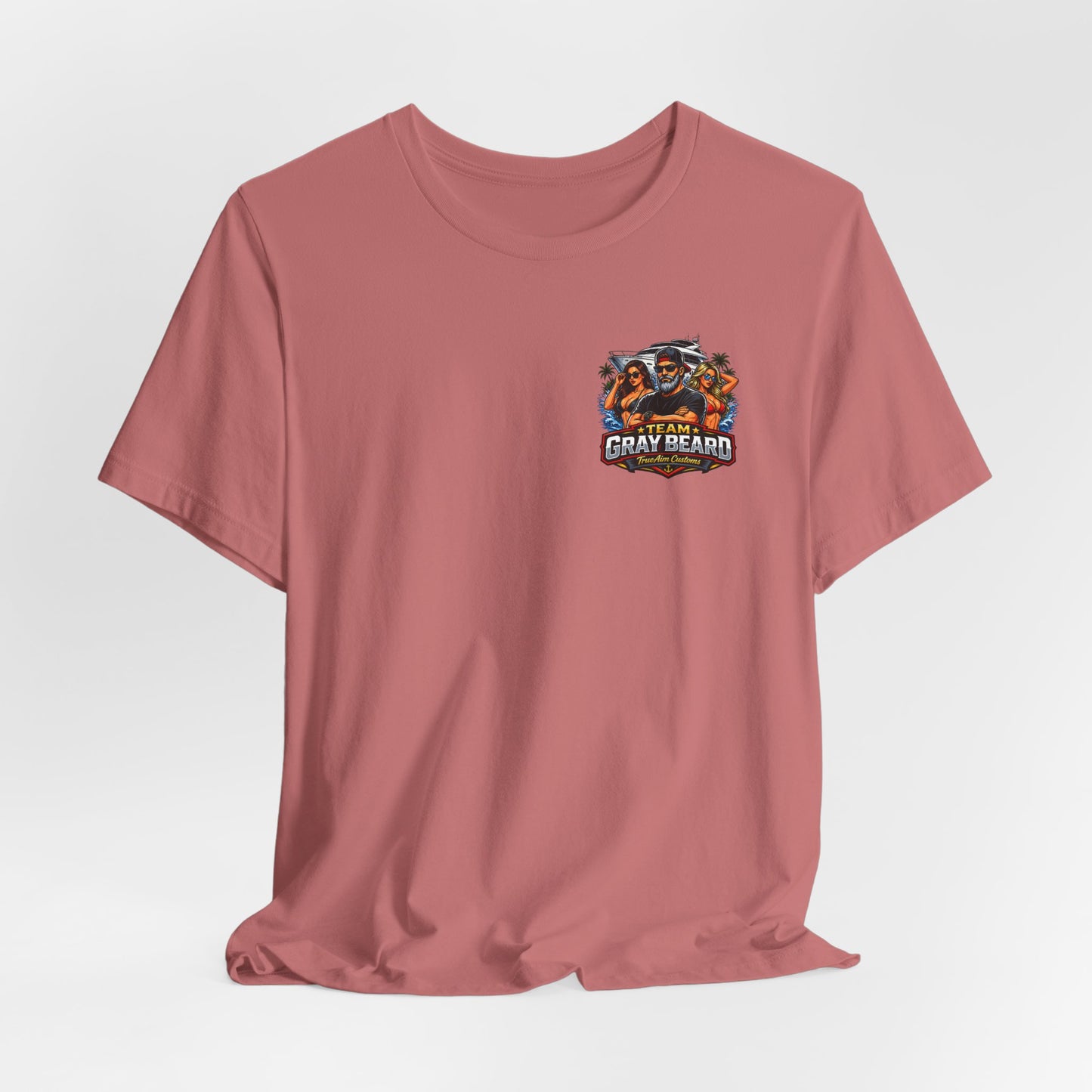 Team Gray Beard T-Shirt — Vintage Beach Boat Fishing Crew Tee