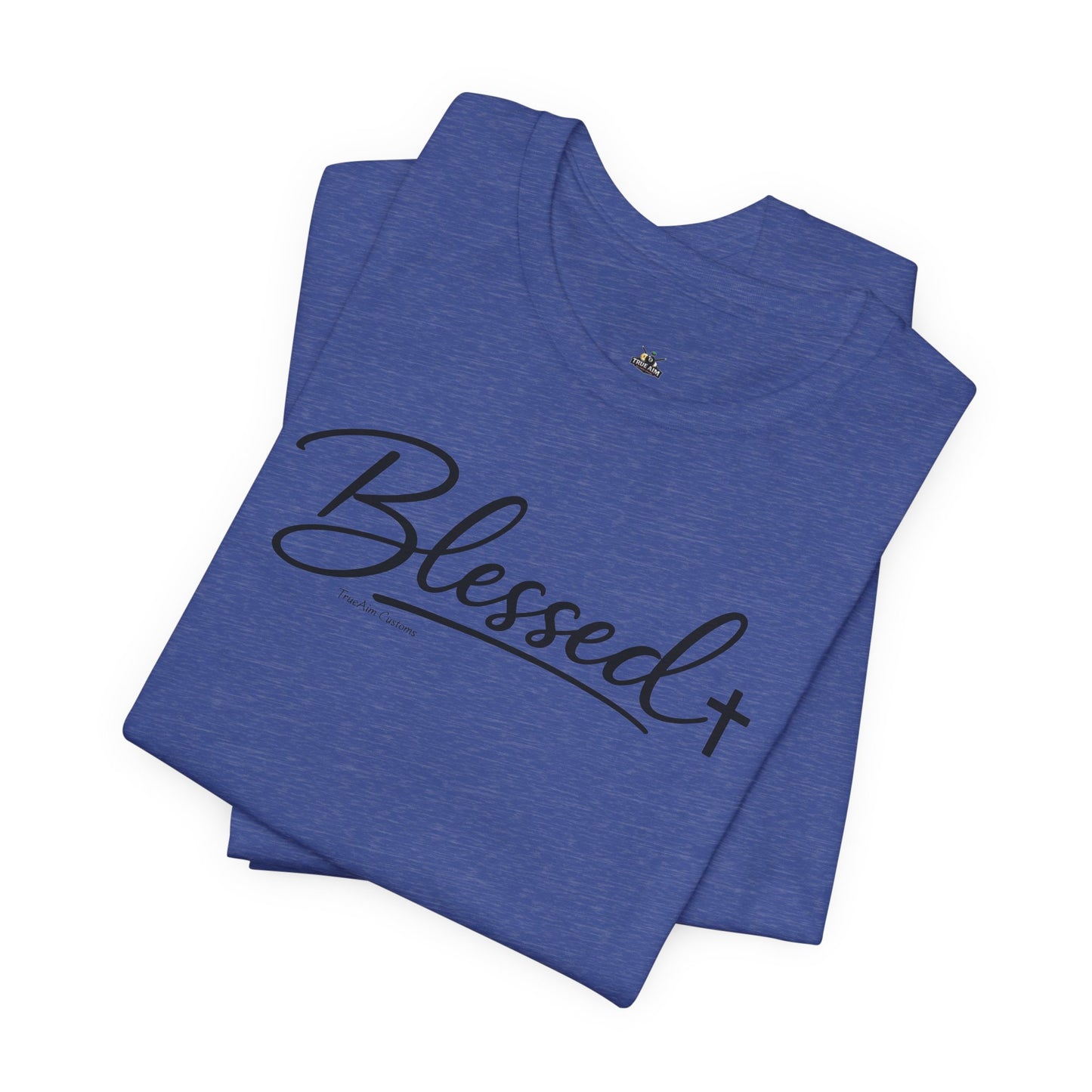 Blessed Minimalist Tee - White Short Sleeve Shirt