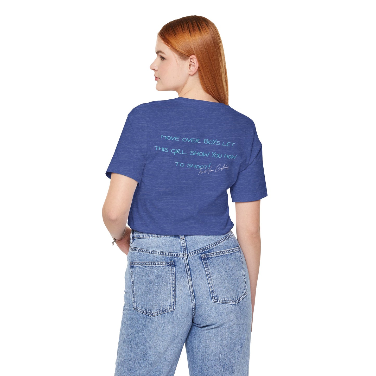Game Day Pool Tee — "Game Day" Graphic T-Shirt (Back: "Move Over Boys Let This Girl Show You How To Shoot")