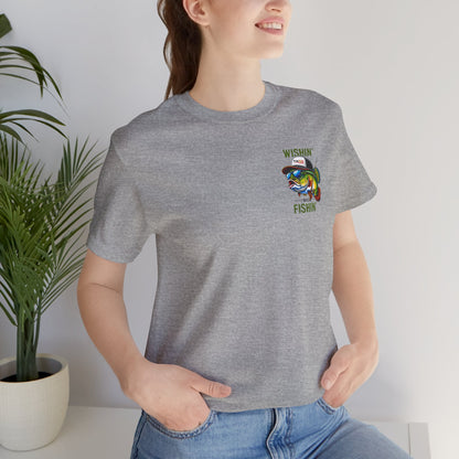 "Wishin' & Fishin'" Bass Graphic Tee
