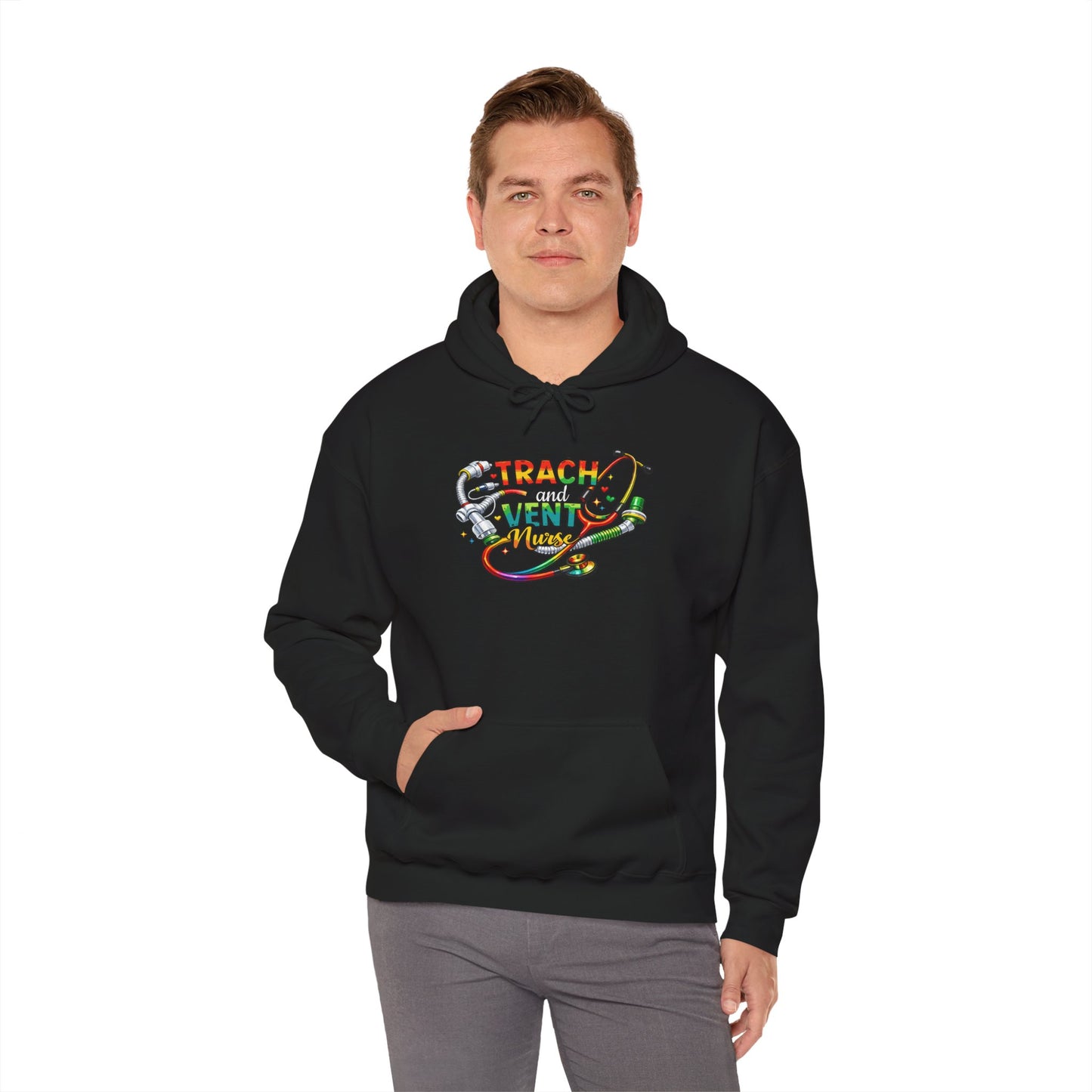 TRACH & VENT Nurse bold color Pullover