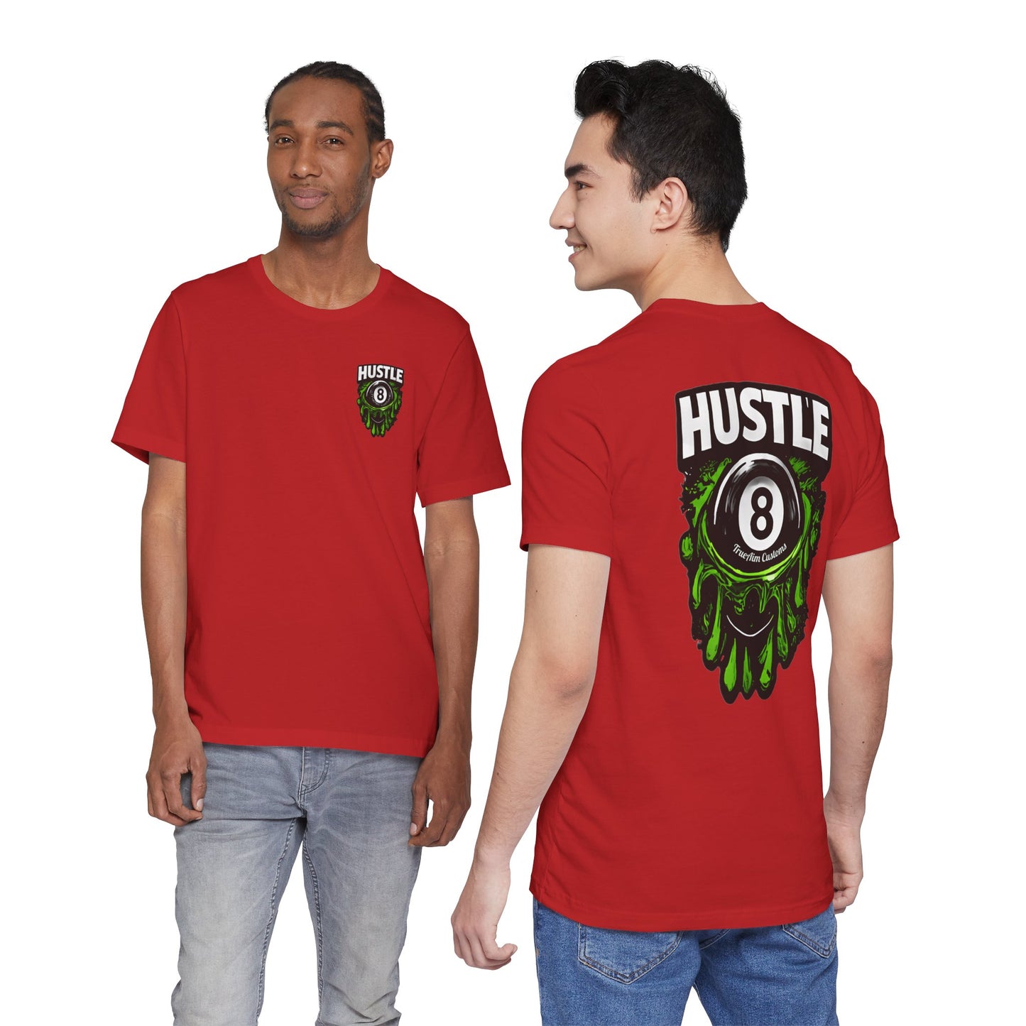 Hustle 8 Ball Tee — Billiards Graphic T-Shirt