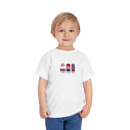 Toddler Tee — Patriotic Popsicle 4th of July Kids Shirt