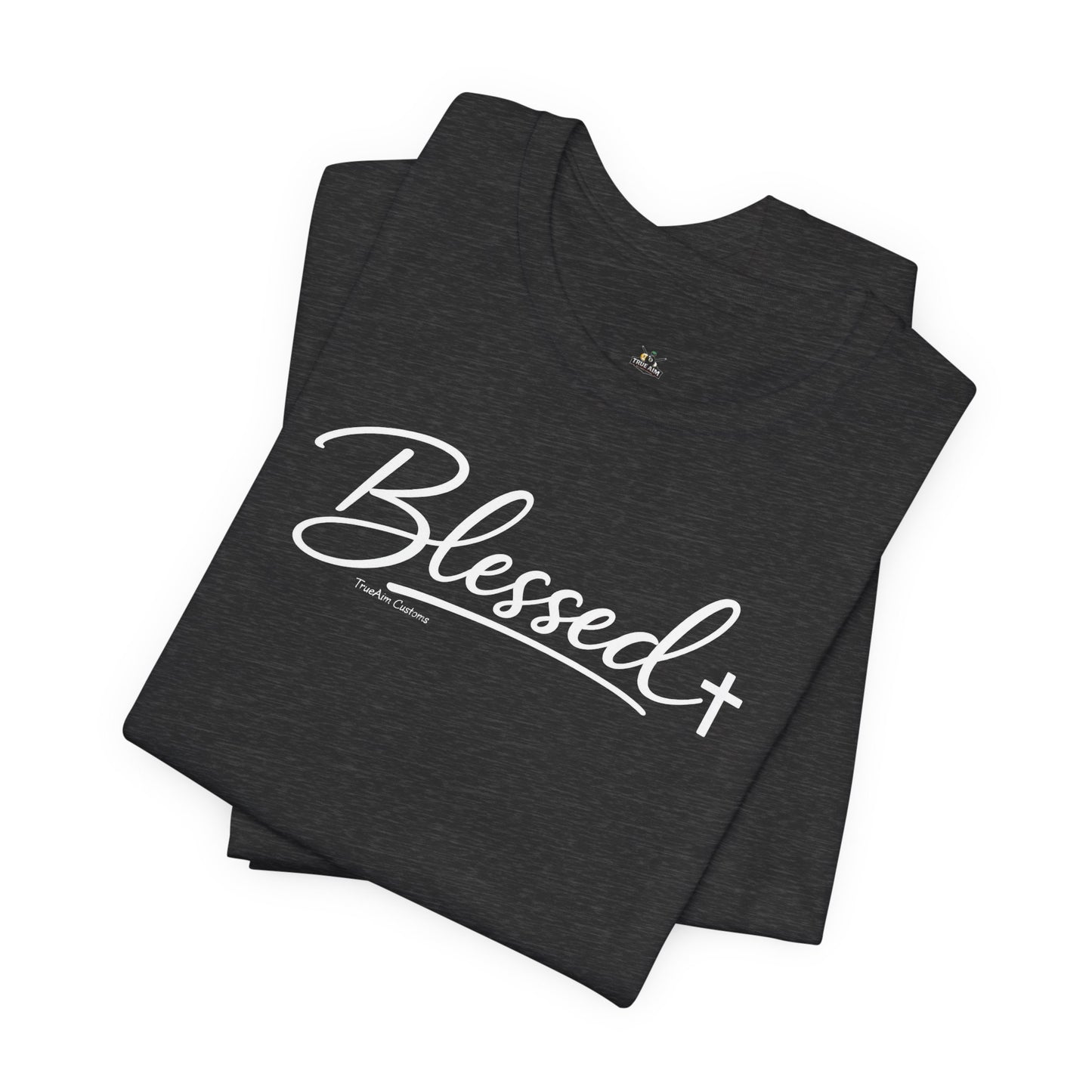 Blessed Minimalist Tee - White Short Sleeve Shirt
