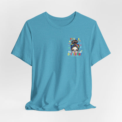Autism Awareness Tee — "It's OK to Be Different" Graphic T-Shirt