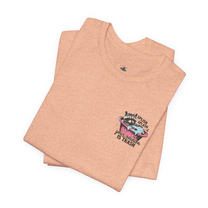 Raccoon 'Splish Splash, Your Opinion Is Trash' Graphic Tee