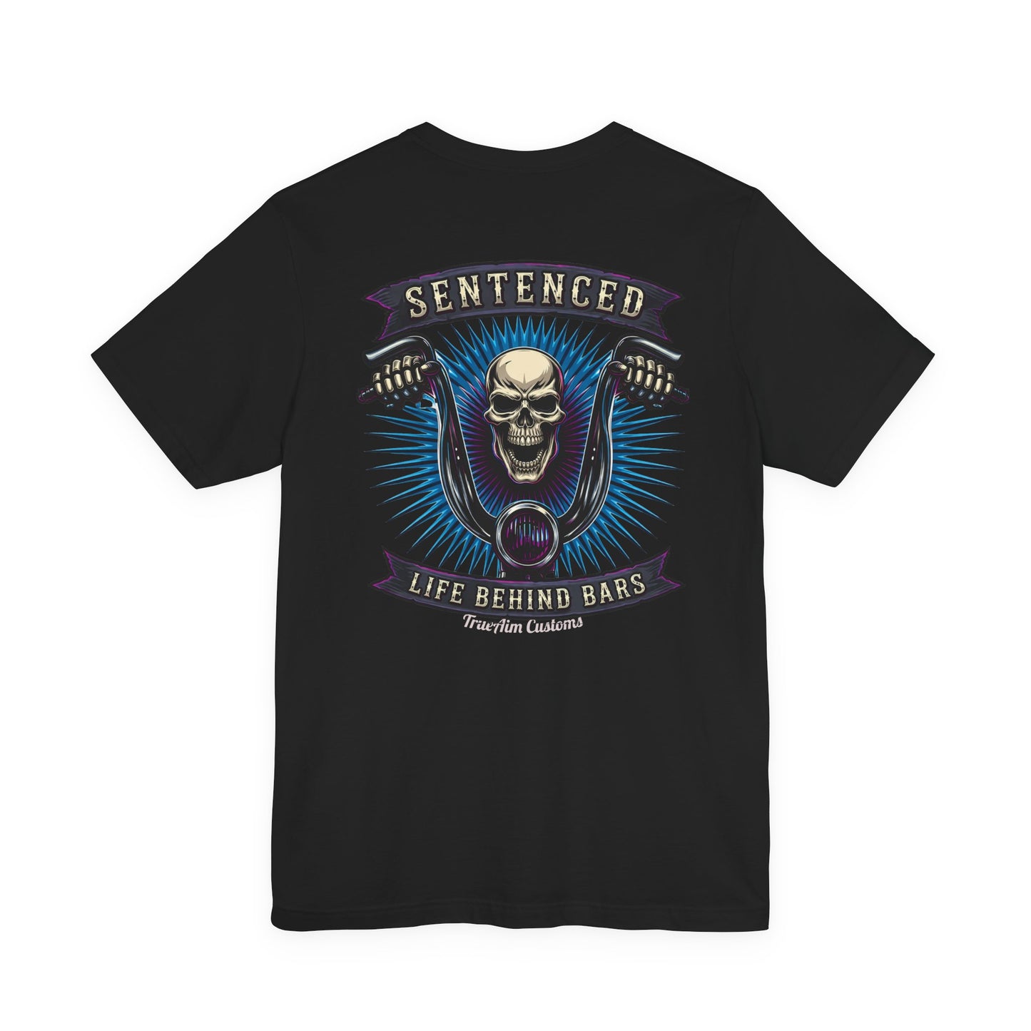 Sentenced Skull T-Shirt — "Life Behind Bars" Graphic Tee
