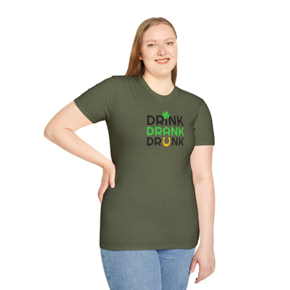 "Drink Drank Drunk" St. Patrick's Day Party Tee