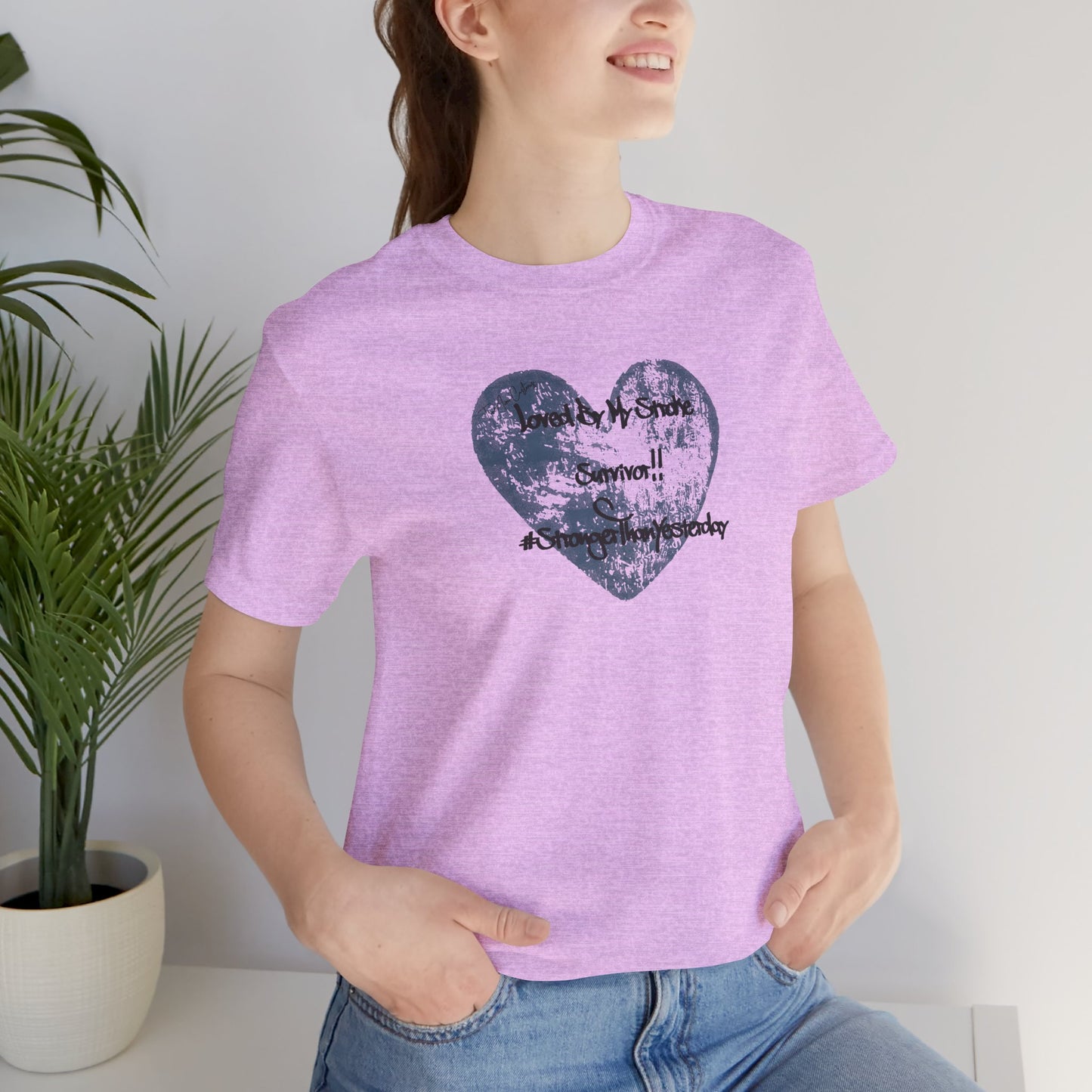 Stroke Survivor T-Shirt — "Stronger Than Yesterday" Support Tee