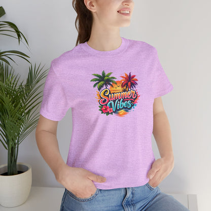 Summer Vibes T-Shirt – Tropical Palm Beach Tee