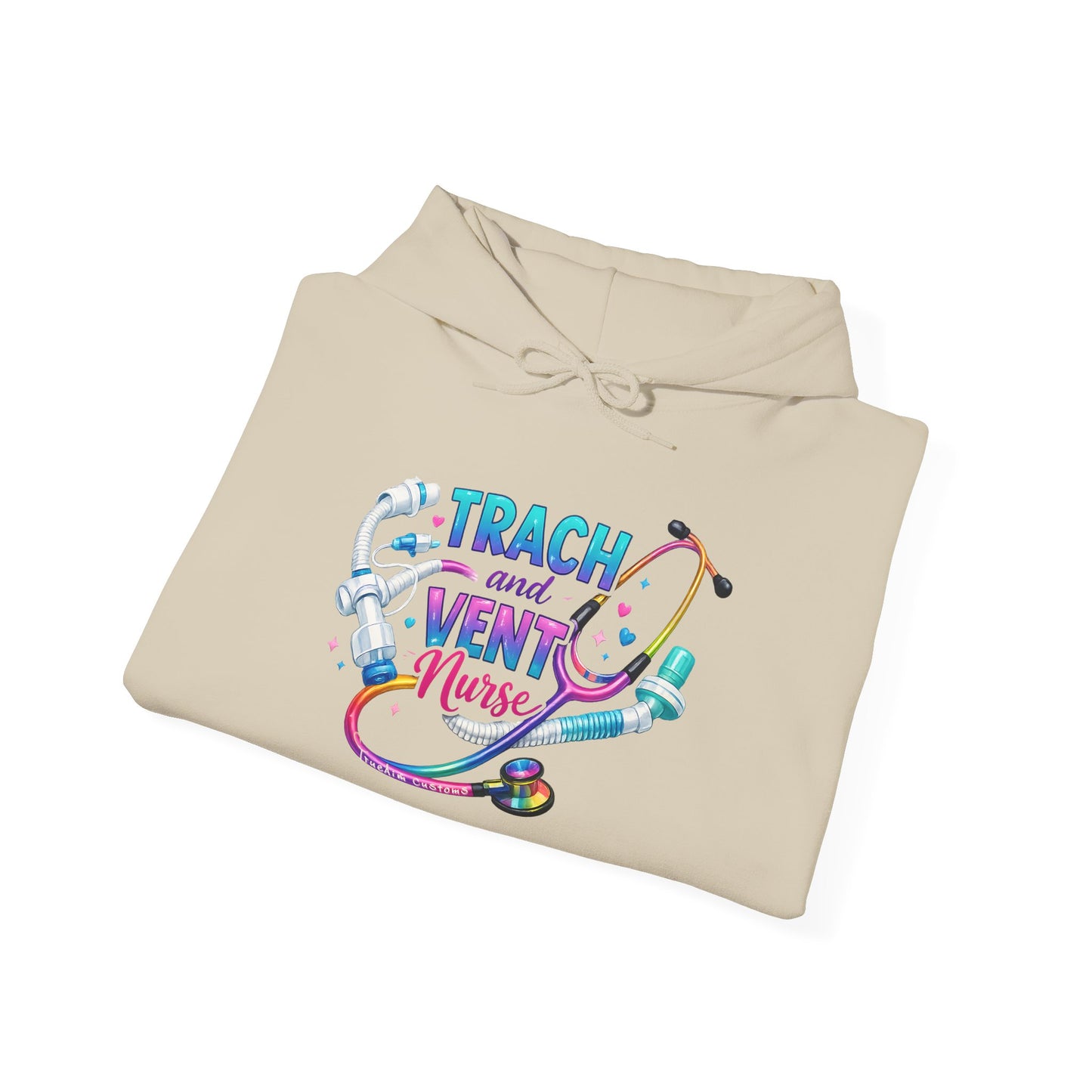 TRACH and VENT nurse Unisex Heavy Blend™ Hooded Sweatshirt