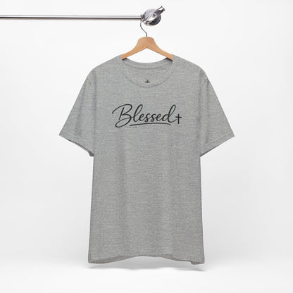 Blessed Minimalist Tee - White Short Sleeve Shirt