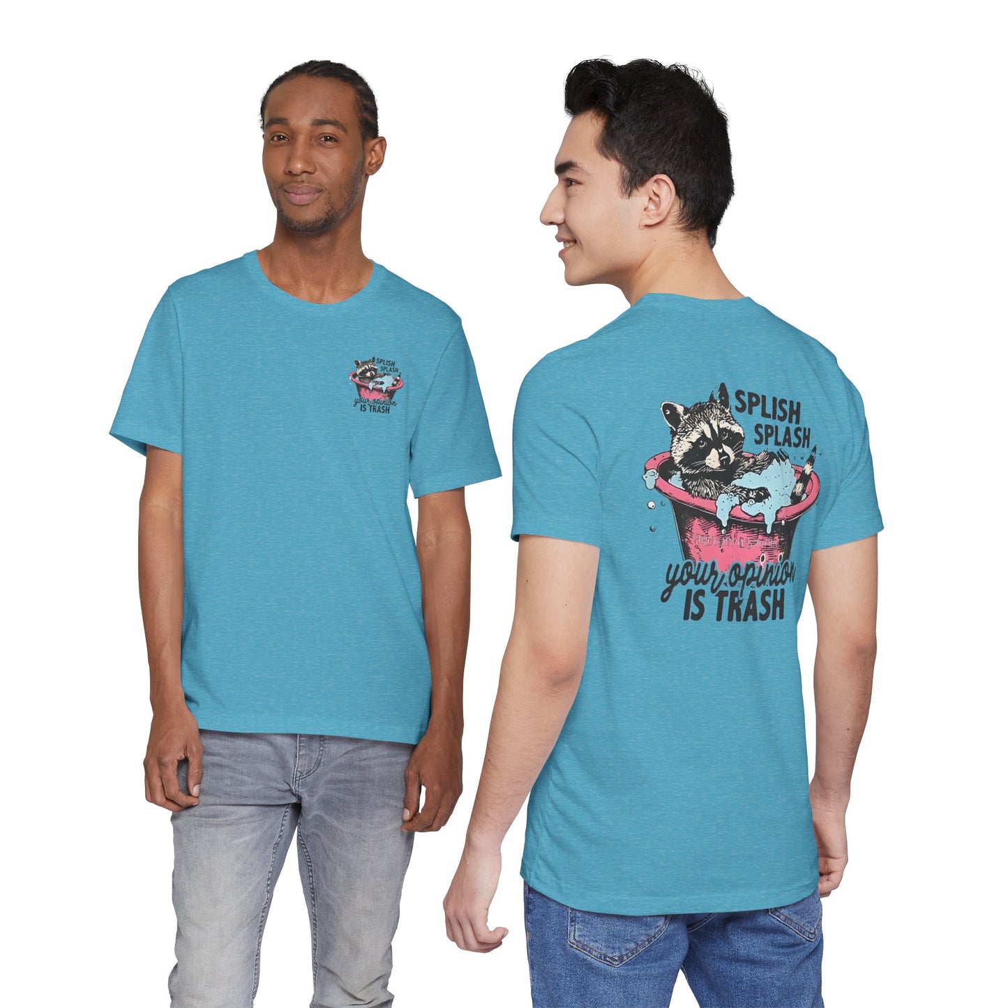 Raccoon 'Splish Splash, Your Opinion Is Trash' Graphic Tee