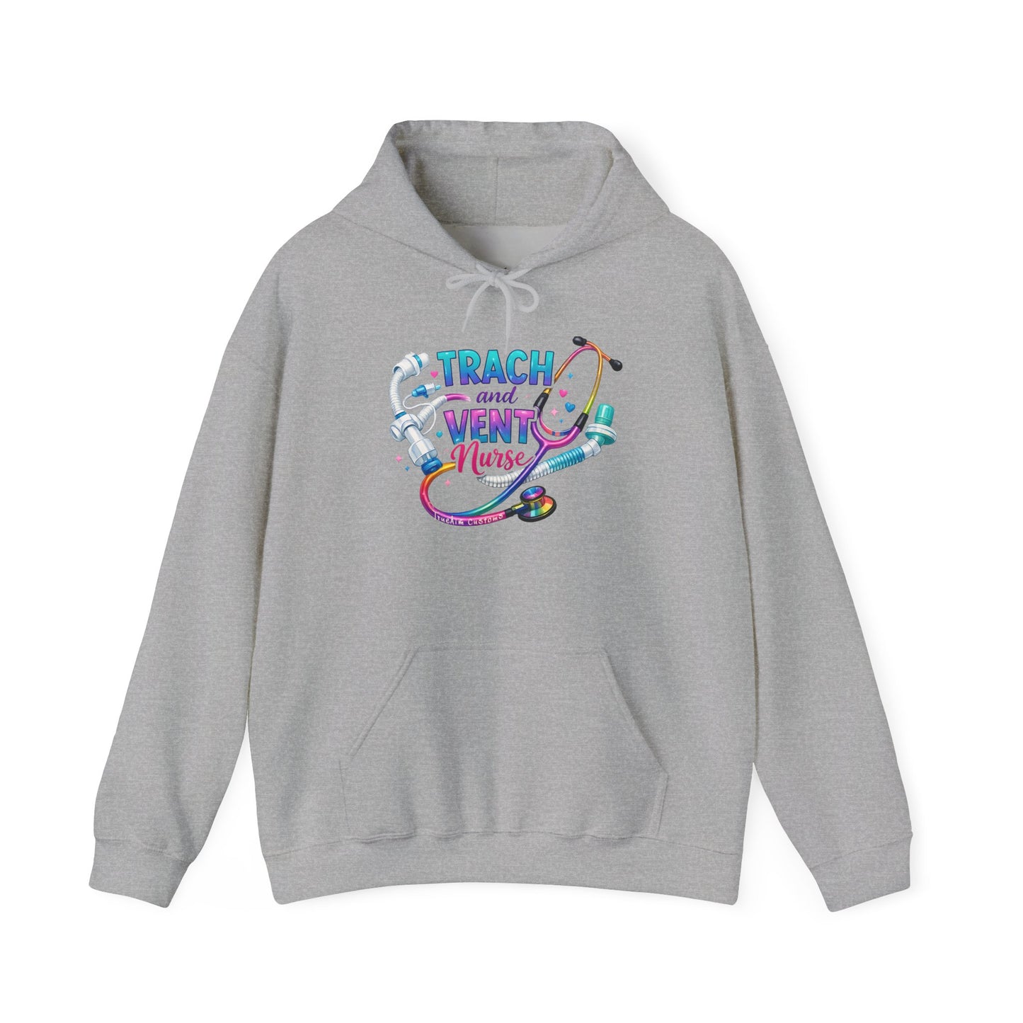 TRACH and VENT nurse Unisex Heavy Blend™ Hooded Sweatshirt
