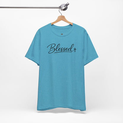 Blessed Minimalist Tee - White Short Sleeve Shirt