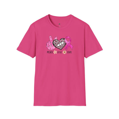 Breast Cancer Awareness Peace Love Hope T-Shirt