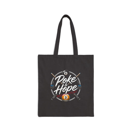 "Poke & Hope" / True Aim Billiards Canvas Tote