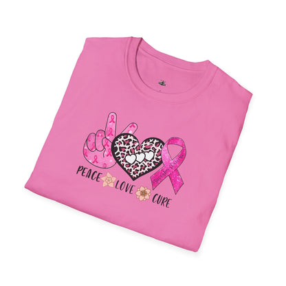 Breast Cancer Awareness Peace Love Hope T-Shirt