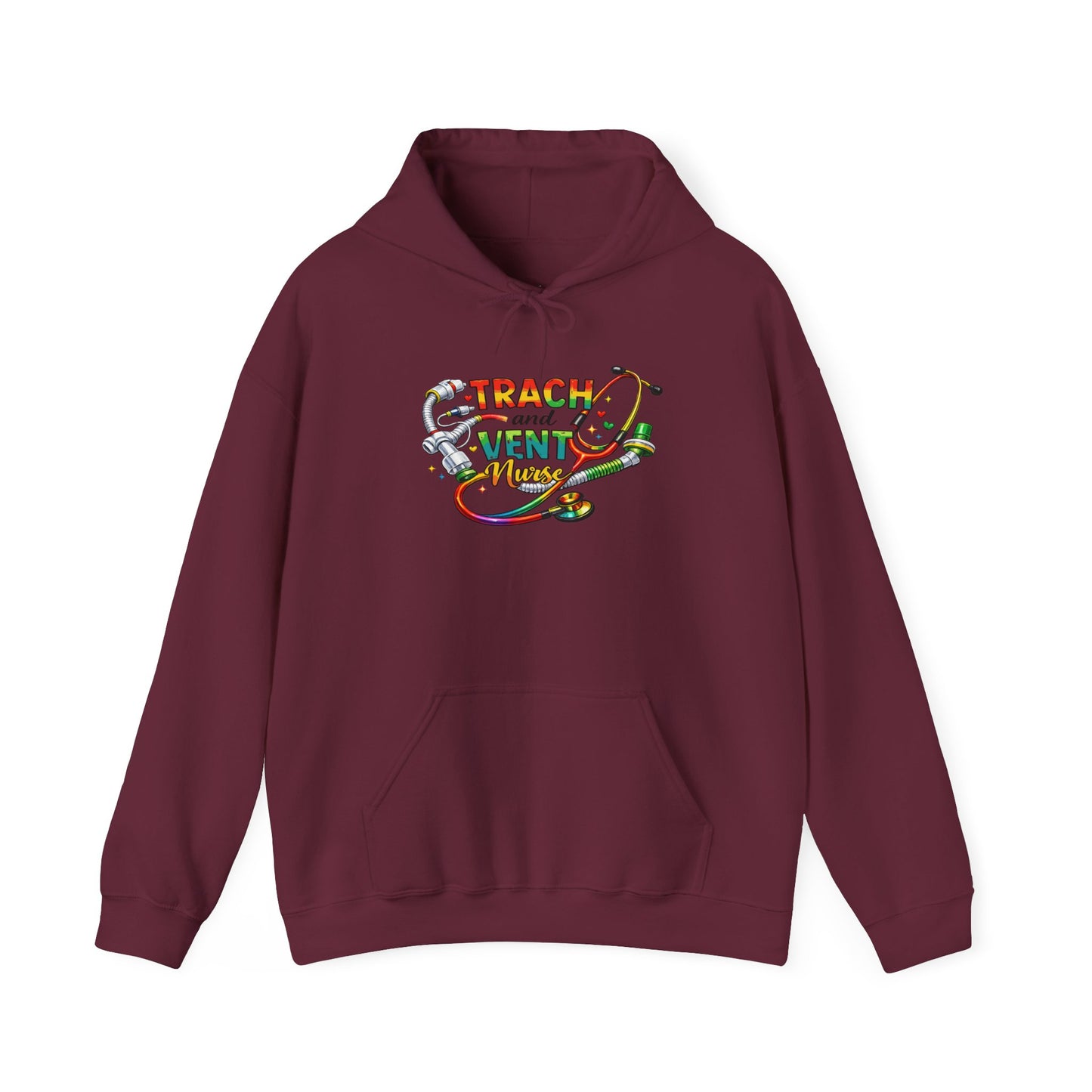 TRACH & VENT Nurse bold color Pullover