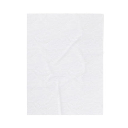Wishin i was Fishin Velveteen Plush Blanket — Retro Camper Pattern Cozy Throw personalize for back to school