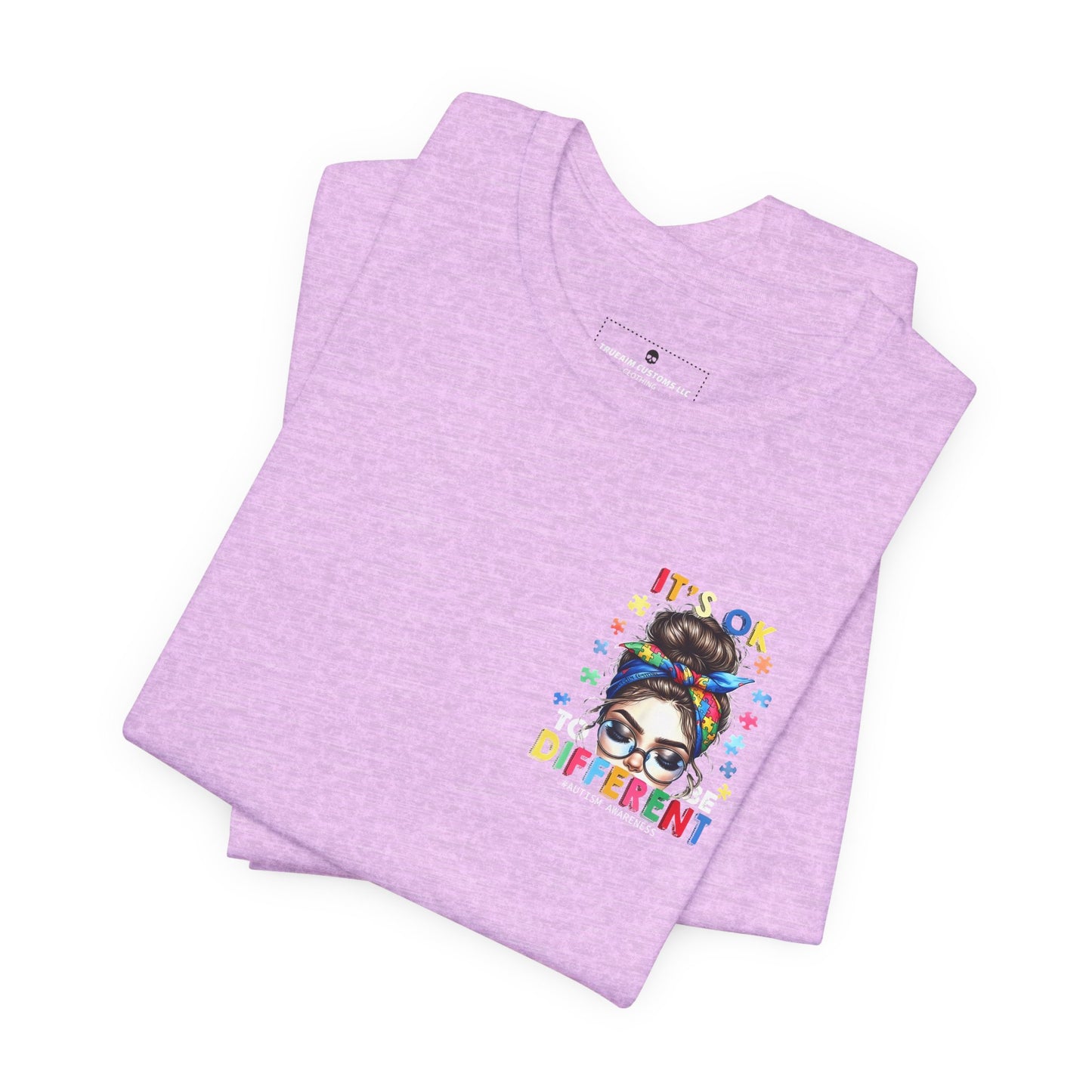 Autism Awareness Tee — "It's OK to Be Different" Graphic T-Shirt