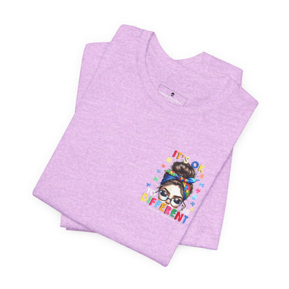 Autism Awareness Tee — "It's OK to Be Different" Graphic T-Shirt