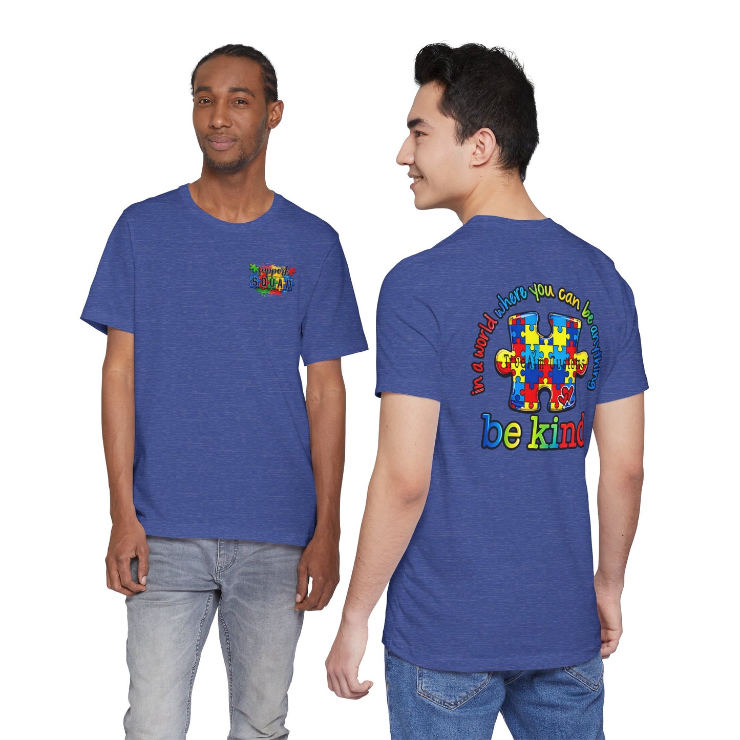 support squad, Be Kind Autism Puzzle T-Shirt