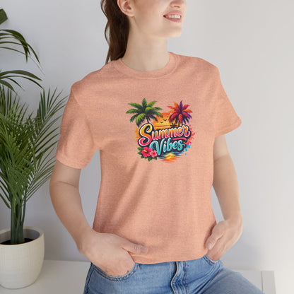 Summer Vibes T-Shirt – Tropical Palm Beach Tee