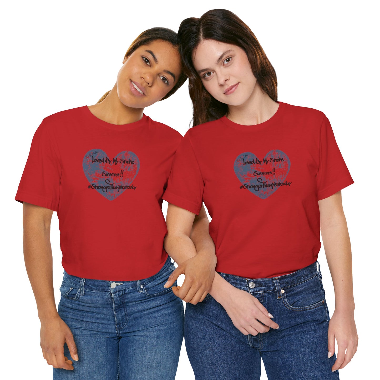 Stroke Survivor T-Shirt — "Stronger Than Yesterday" Support Tee