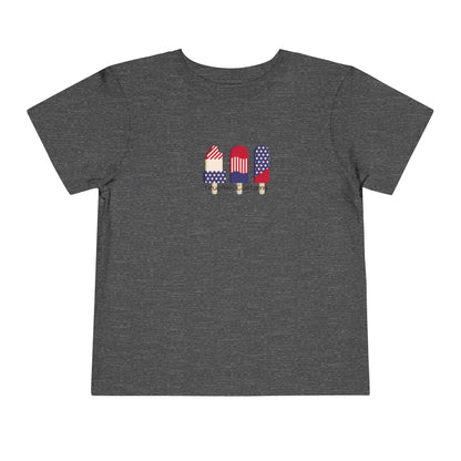 Toddler Tee — Patriotic Popsicle 4th of July Kids Shirt