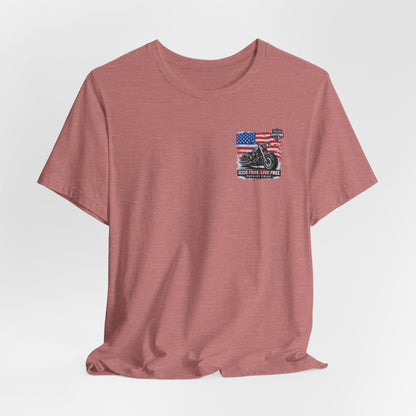 Freedom Motorcycle T-Shirt – American Flag Biker Tee