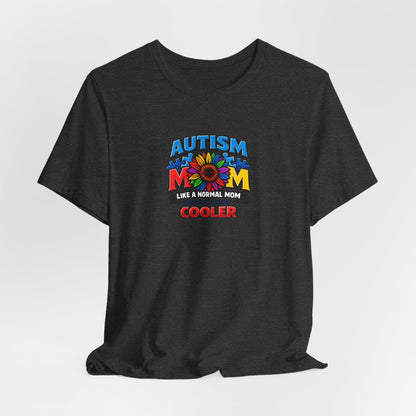 'Autism Mom: Like a normal mom except much cooler' Colorful Puzzle Design
