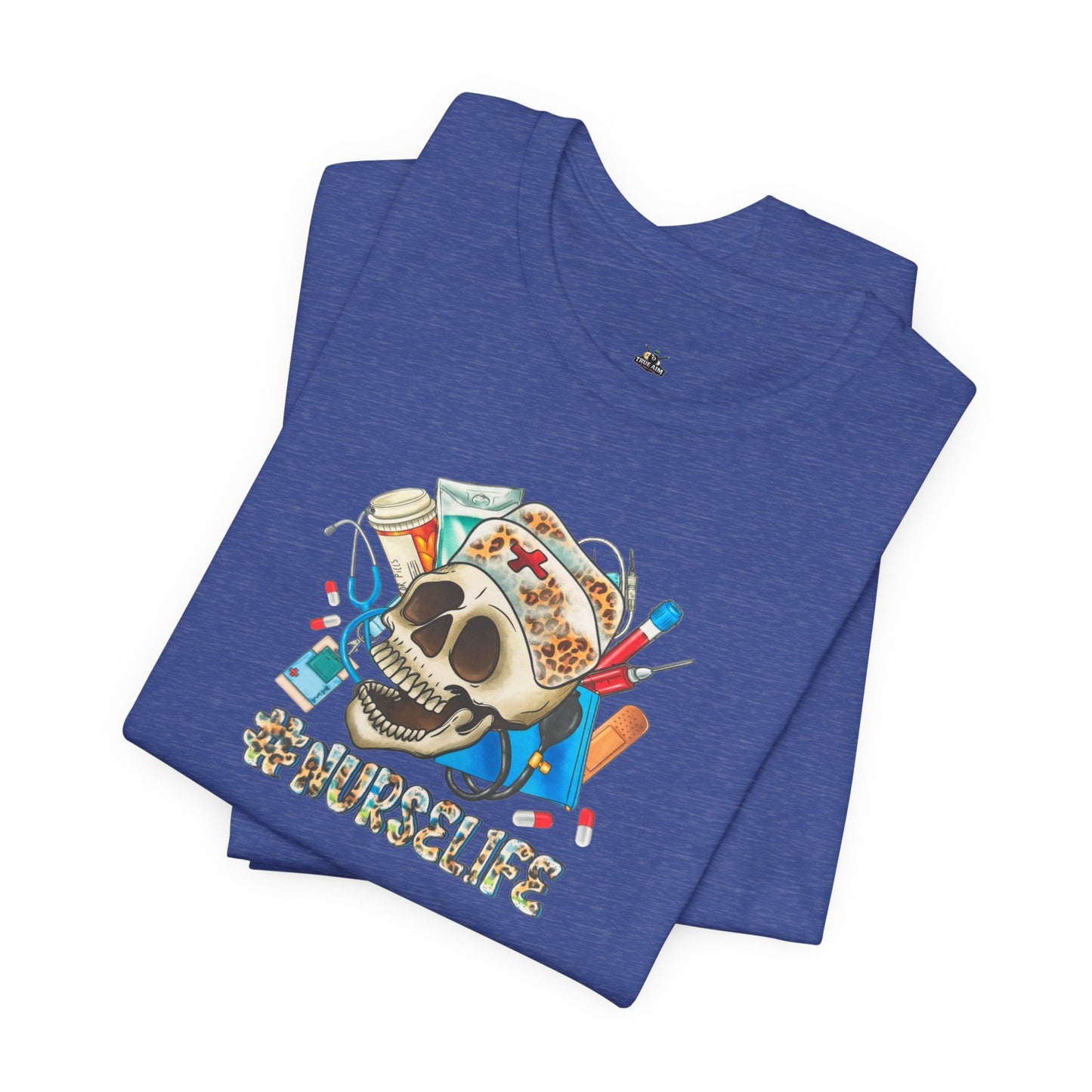 Nurse life Skull Graphic Tee