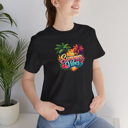 Summer Vibes T-Shirt – Tropical Palm Beach Tee