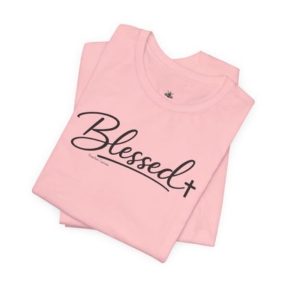 Blessed Minimalist Tee - White Short Sleeve Shirt