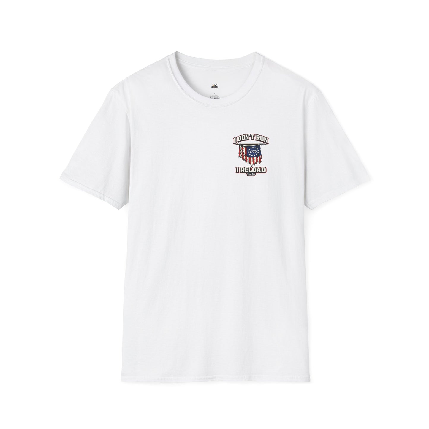 American Flag, AR 15- I don't run I reload 2A tee shirt unisex