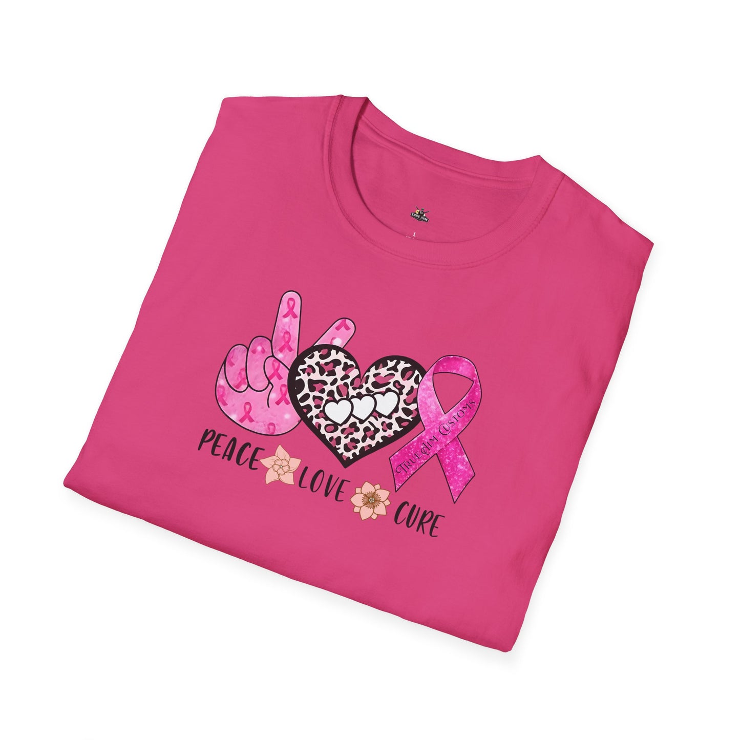 Breast Cancer Awareness Peace Love Hope T-Shirt