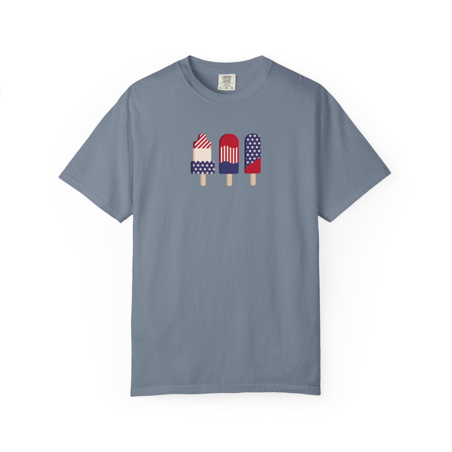 Patriotic Popsicle T-Shirt — USA Flag Ice Cream Graphic Tee