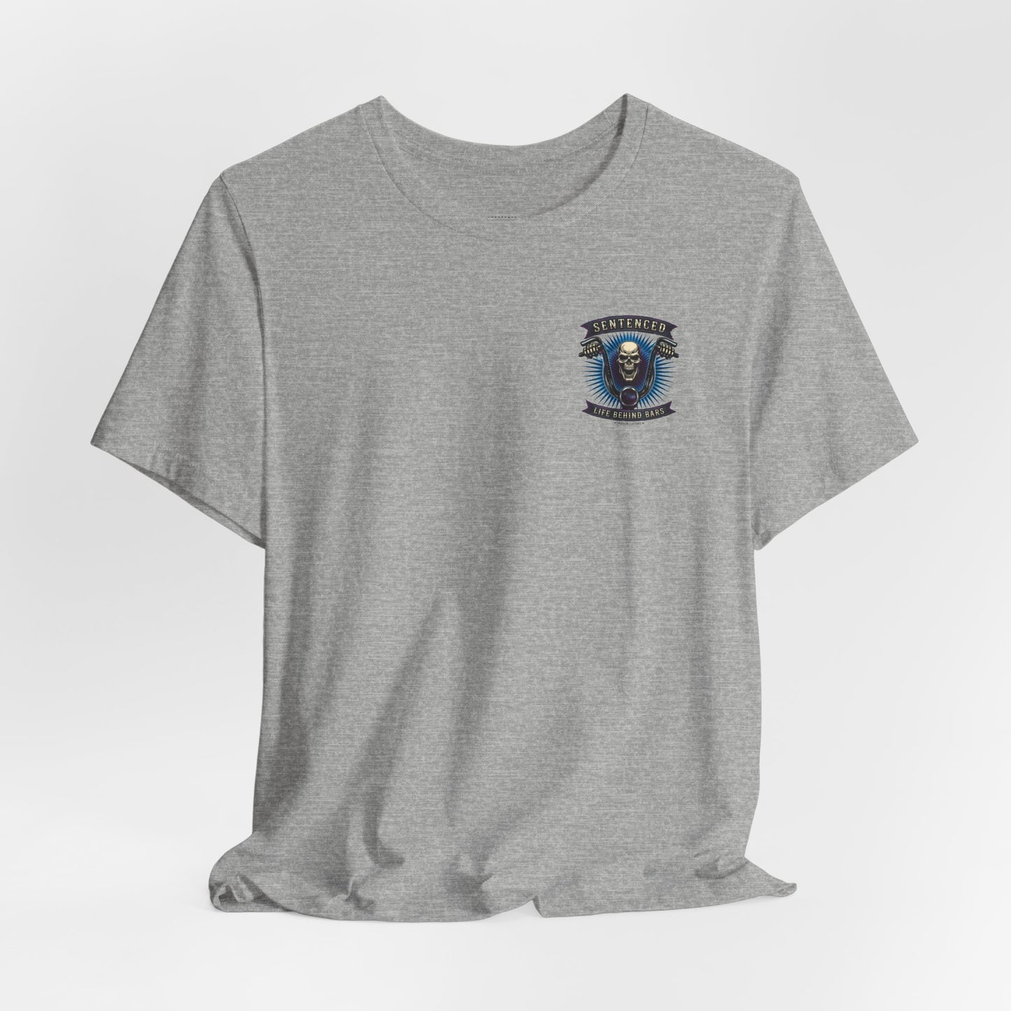 Sentenced Skull T-Shirt — "Life Behind Bars" Graphic Tee