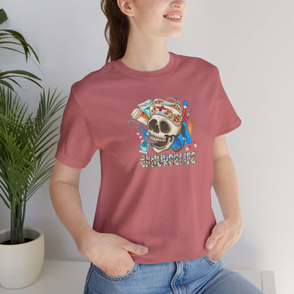 Nurse life Skull Graphic Tee