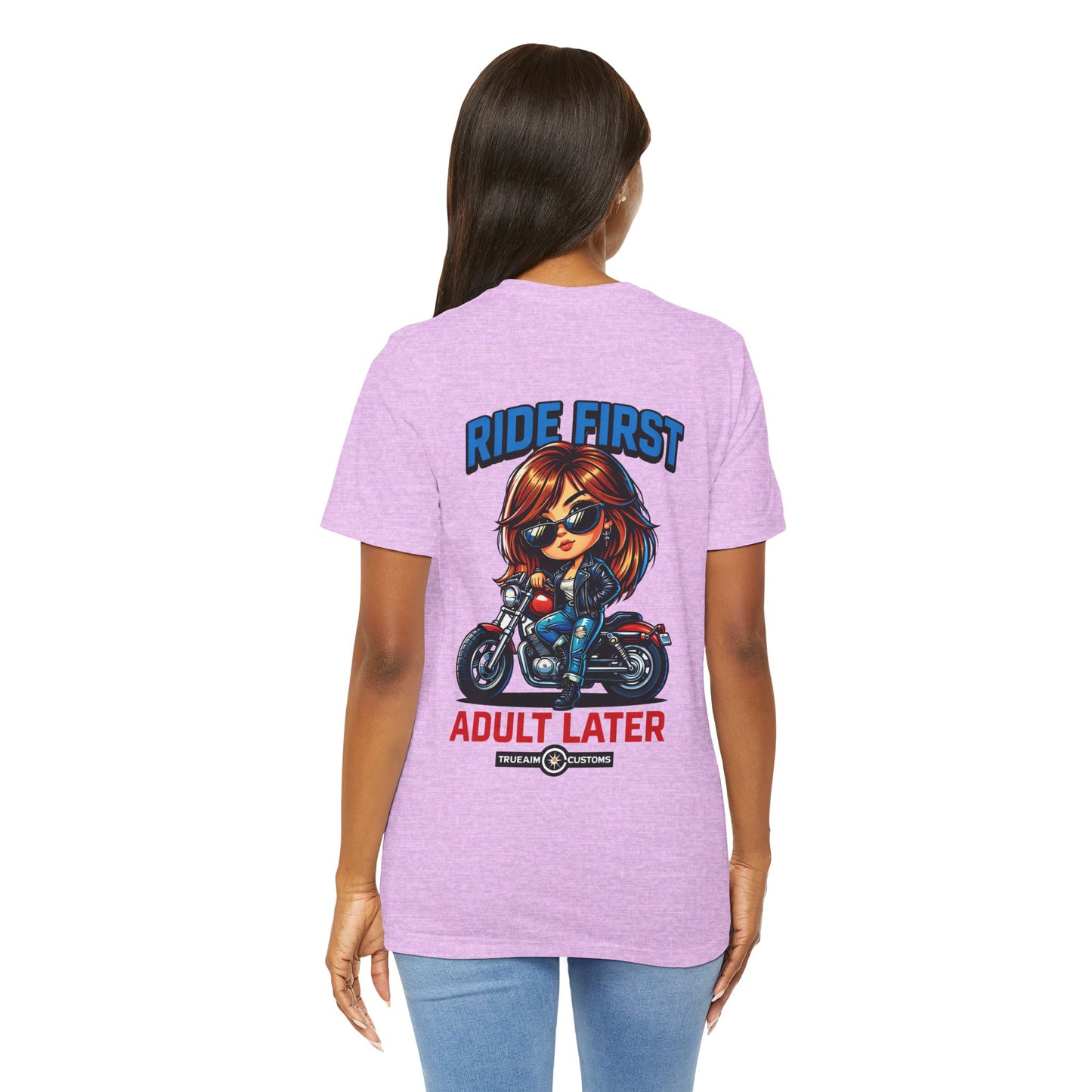 Ride First, Adult Later Motorcycle Tee